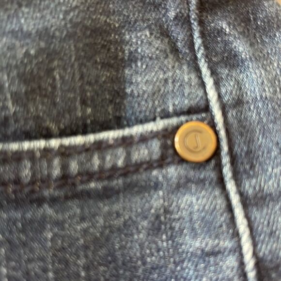 CJ by Cookie Johnson Princeville Dark Wash Mid Rise Straight Leg Denim Jeans 25 - Picture 10 of 16